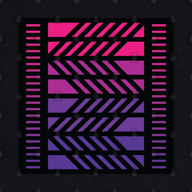 "Dimensional Folds” - V.2 Purple - (Geometric Art) (Dimensions) - Doc Labs by Doc Labs